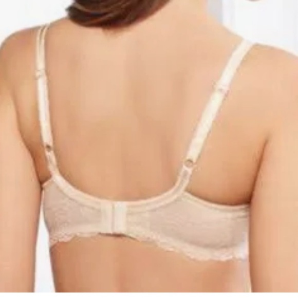 NEW WACOAL Seduction spacer Elegant Beige Lace Trim Bra - Picture 3 of 6